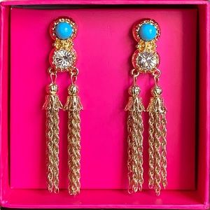 Lilly Pulitzer Gold Razzle Tassel Earrings
